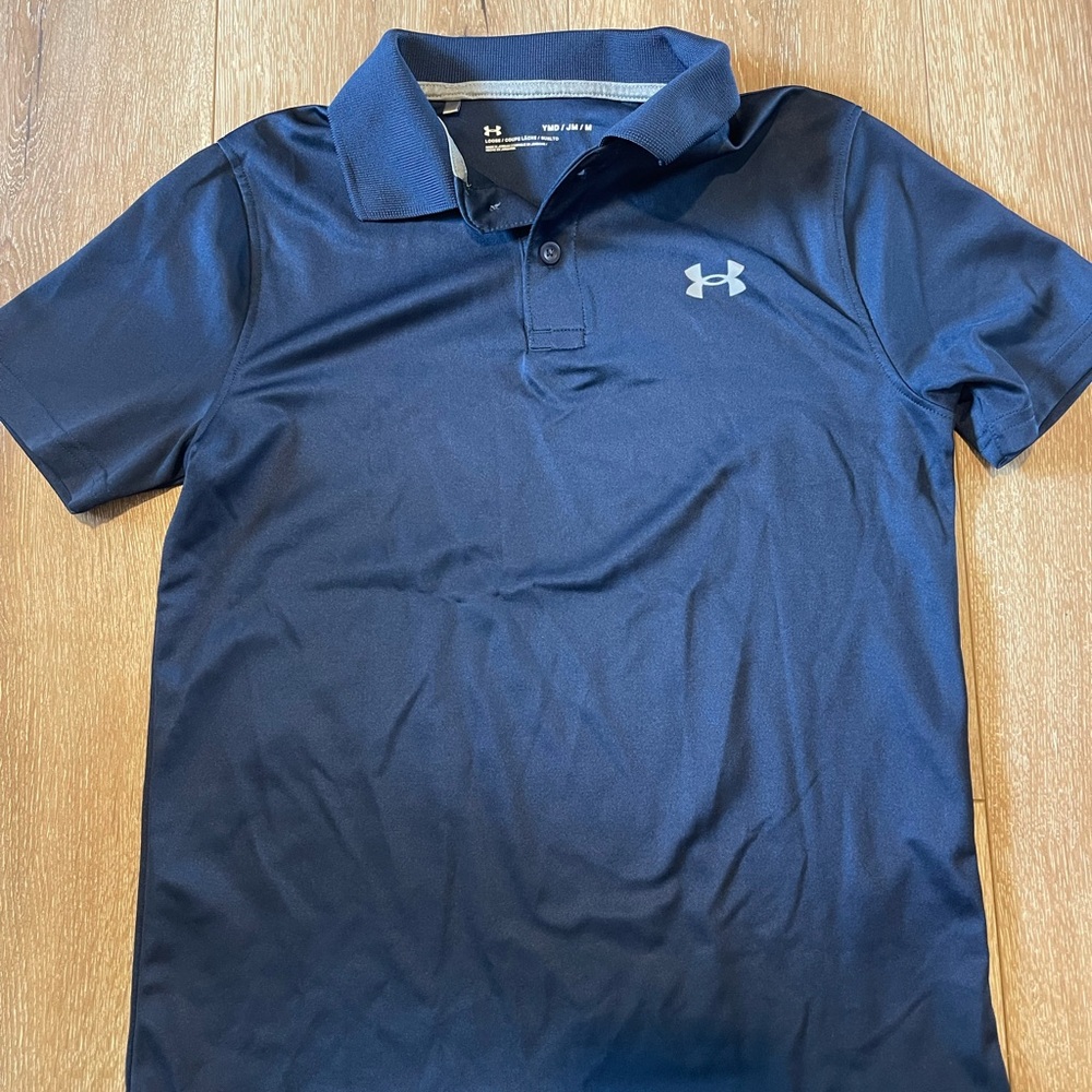 Under Armour Youth Boys Navy Polo Shirt